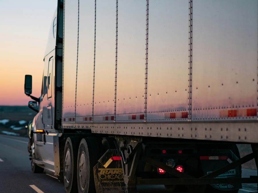 semitruck on road